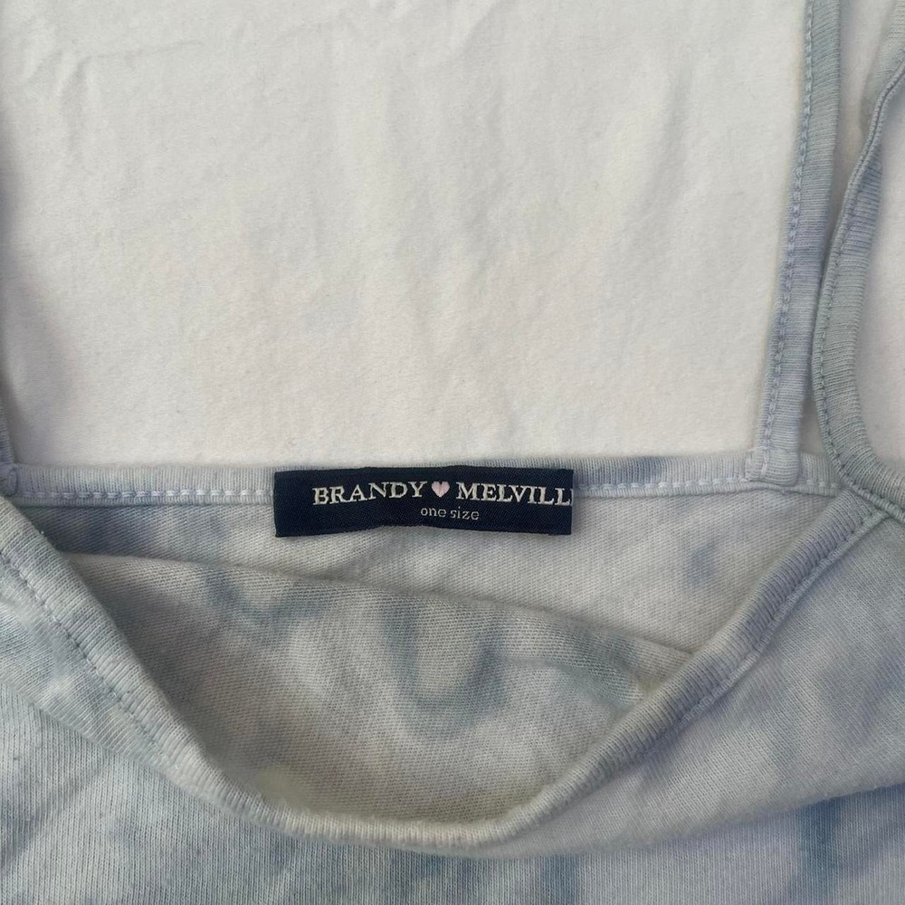 Brandy Melville blue tie dye top one size - Picture 4 of 5
